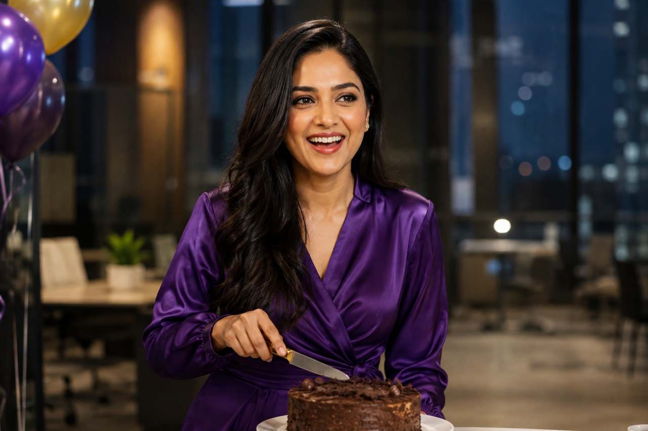 Aarohi cutting her birthday cake